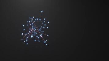 3D Plexus Network Background Abstract Lines and Dots with copy space for text video