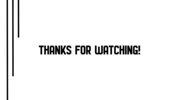 Thanks for Watching Animation with Typewriter Effect - Cinematic Text Outro video