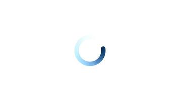Circle Loading icon loop Loading Icon with a 60fps white background art video