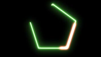 Loading Bar Circle animation Loading neon circles icon on background , Numerical counting Buffering circle loading bar on screen Circular progress bar with bright neon video