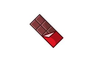 chocolate icon flat design vector
