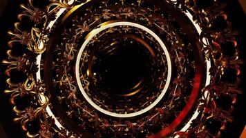 Classic Frame Gold Ornamental Frame is motion footage for festival films and cinematic in art deco scene. Also good background for scene and titles, logos video