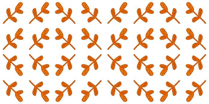 Autumn Twig Seamless Pattern vector