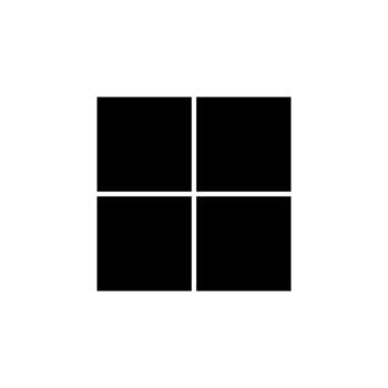 Table Solid Icon for Interface Element vector