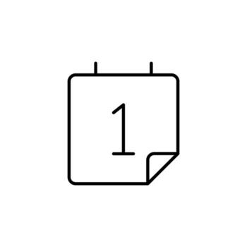 Date Line Icon for Scheduling Display vector