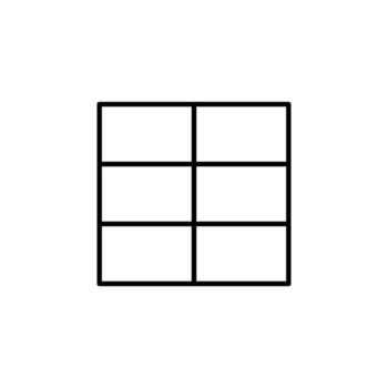 Table Line Icon for Data Display vector