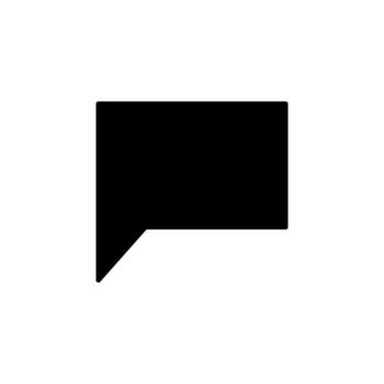 Speech Bubble Comment Solid Icon Design vector