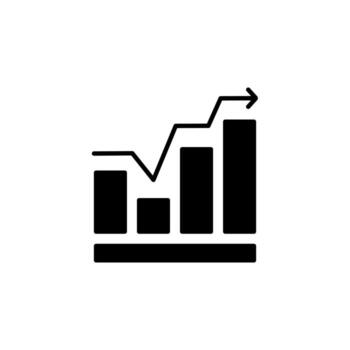 plano diseño grafico sólido icono para informes vector