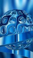 Blue Figures, Vertical Background, Elegant Template, Exclusive, Colors, Reflection video