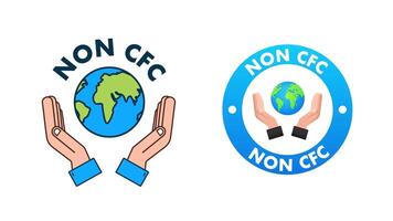 Earth protection, non CFC certification, green screen and white background video