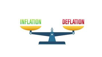 Inflation and Deflation Balancing on Scales with Green Screen Options video