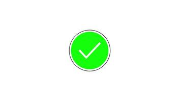 check mark icon Animation of check mark video
