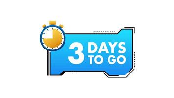 Countdown Timer Showing Days Remaining with Green Screen video