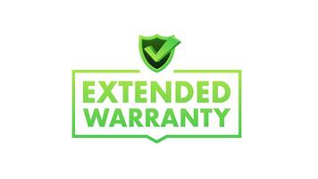 Extended Warranty Green Shield with Check Mark video