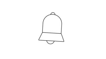 Turn Notifications On Bell hanging bell alert ring Icon video