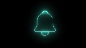 Turns Notifications On Bell hanging bell alert ring Icon Isolated. bell icon Alert social media. Message Bell icon video