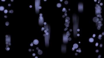 Blurred Purple Bokeh Lights Effect on Black Background Abstract Overlay Effect with Defocused Circular Lights video