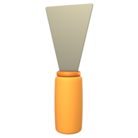 a brush with a yellow handle on a transparent background png