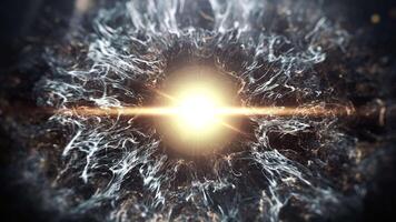 Particle Explosion Shockwave Intro - Light Burst Surrounded by Cosmic Energy and Textures video