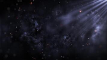 Background With Smoke and Particle Effects in Space video
