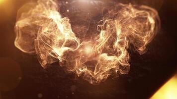 Particle Explosion Flow Design With Soft Illuminated Highlights video