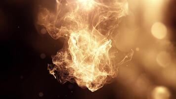 Luxury Intro with Golden Light Leaks and Stream of Particles video