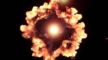 Fire Shockwave Explosion Intro for Logo or Text video