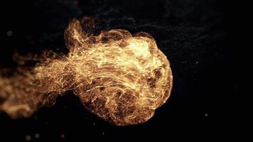 Luxury Gold Particle Wave Intro Reveal video