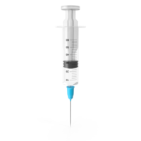 Medical Syringe, Vaccination Injection Healthcare , 3d render, transparent background, png