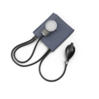 Sphygmomanometer Medical Device, Pressure Gauge , 3d render, transparent background, png