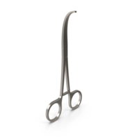 Surgical Scissors, Medical Instrument Illustration, 3d render, transparent background, png