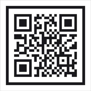QR Code Icon and Scannable Symbol vector