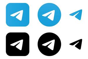 Telegram Logo Mega Bundle Icon Set vector