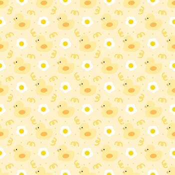 Seamless pattern with duck vector