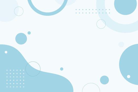 Soft blue abstract fluid background with circle elements vector