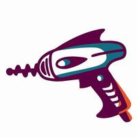 Cartoon cordless drill illustration vector
