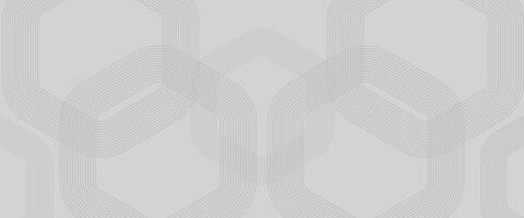 Geometric Minimalist Abstract Background with Soft Grey Rounded Line Patterns vector