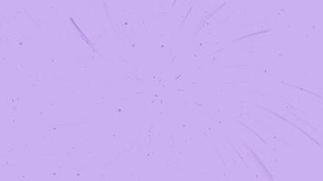 Lavender background with radial burst lines and scattered light particles perfect for New Year celebration fireworks inspired designs invitations or tech concept presentations video