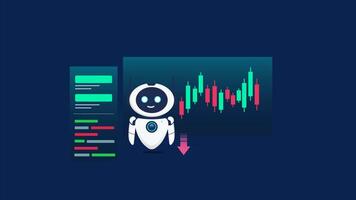 AI Robot Analyzing Trading Charts video