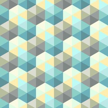 sin costura pastel hexagonal geométrico modelo con suave tonos moderno resumen antecedentes ideal para tela, fondo de pantalla, o digital diseño. vector