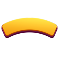 Flat Yellow Lower Third Graphic for Presentations png