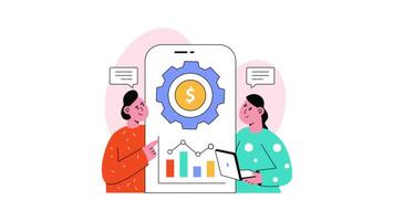 Cost Management 2D Flat animations video
