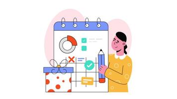 Event Planning 2D Flat animations video