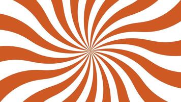 Bronze Sunburst Spiral Background Animation, Retro Rotating Striped Motion Loop in 4K. video