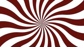 Dark Brown Spiral Background Animation, Retro Rotating Striped Motion Loop in 4K video