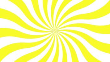 Sunburst Spiral Background Animation, Retro Rotating Striped Motion Loop in 4K. video