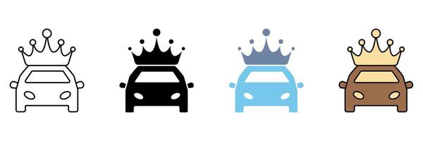 LUXURY CAR concept line icon. Simple element illustration. vector