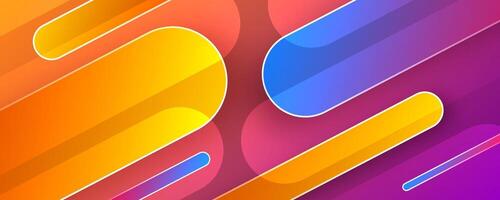 Colorful abstract shapes and gradients vector