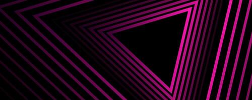 Pink triangle pattern on dark background vector