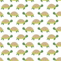 Pattern design with sea turtle illustration vector